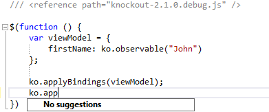 intellisense doesn't work