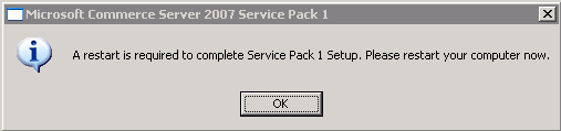 CS 2007 Upgrade Wizard: Restart notice